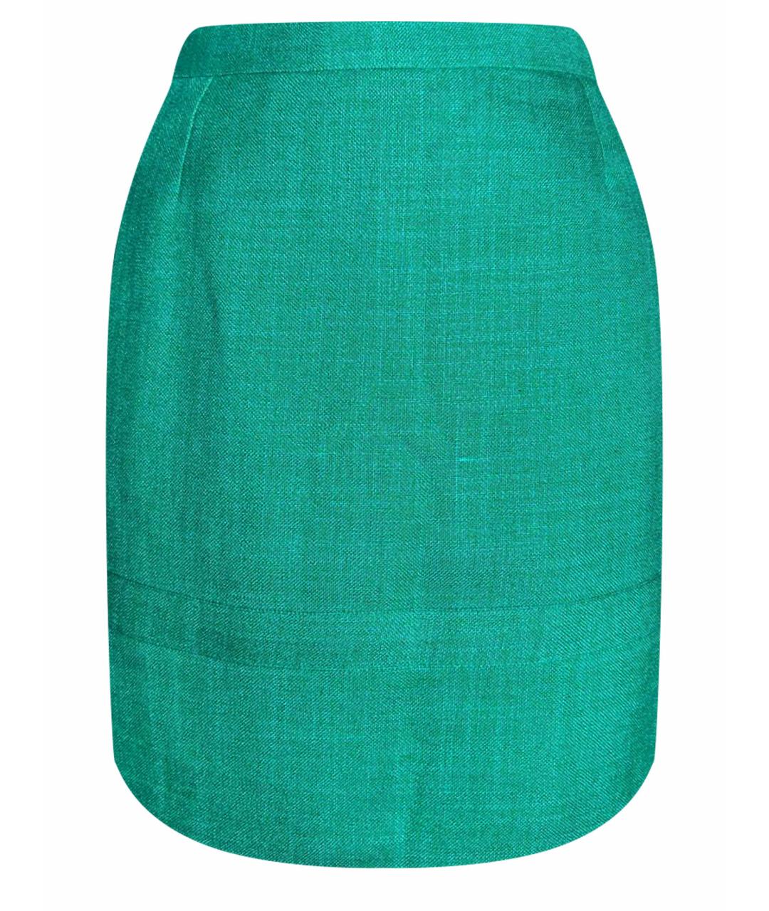 BALENCIAGA Зеленая юбка мини, фото 1
