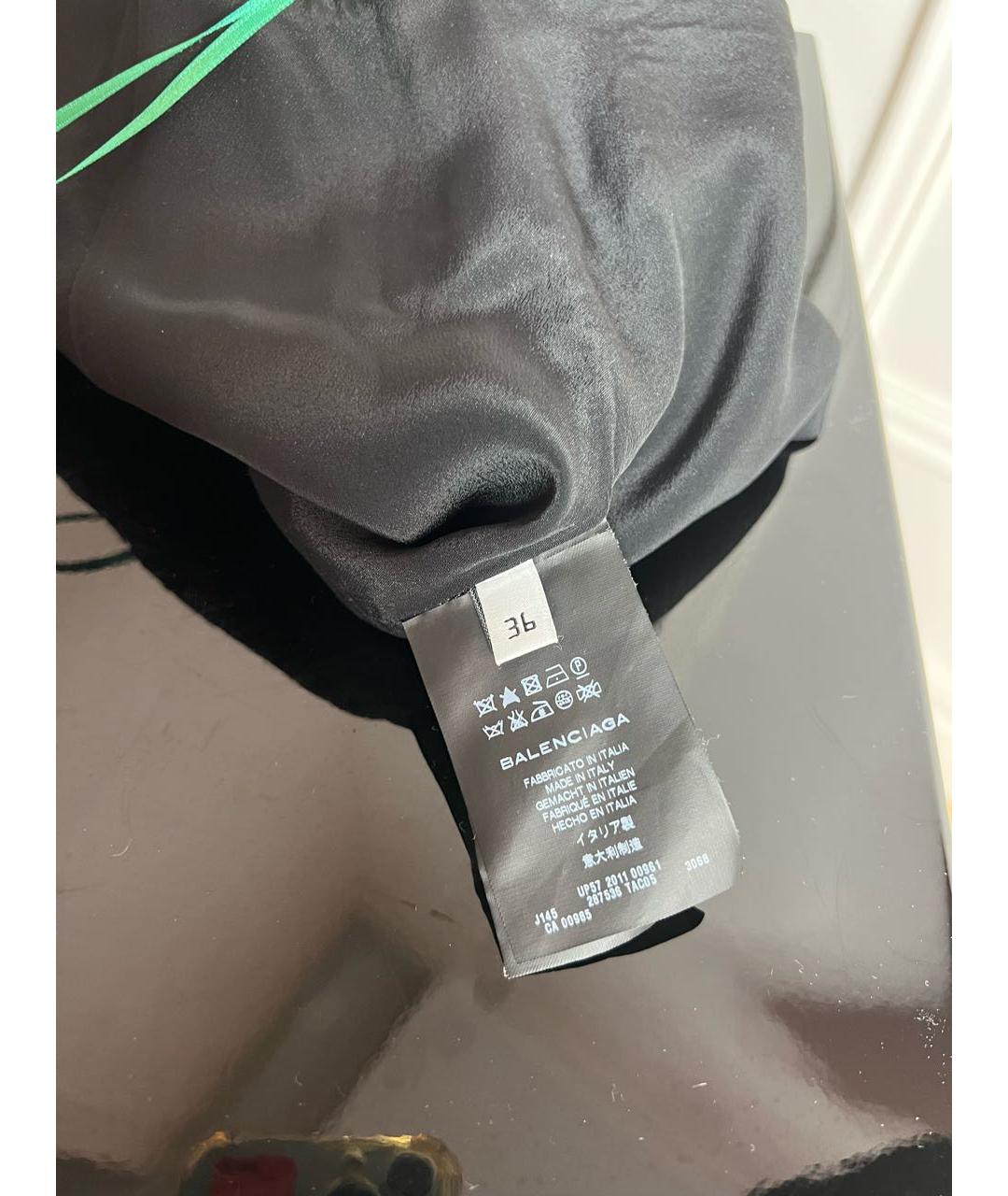 BALENCIAGA Зеленая юбка мини, фото 4