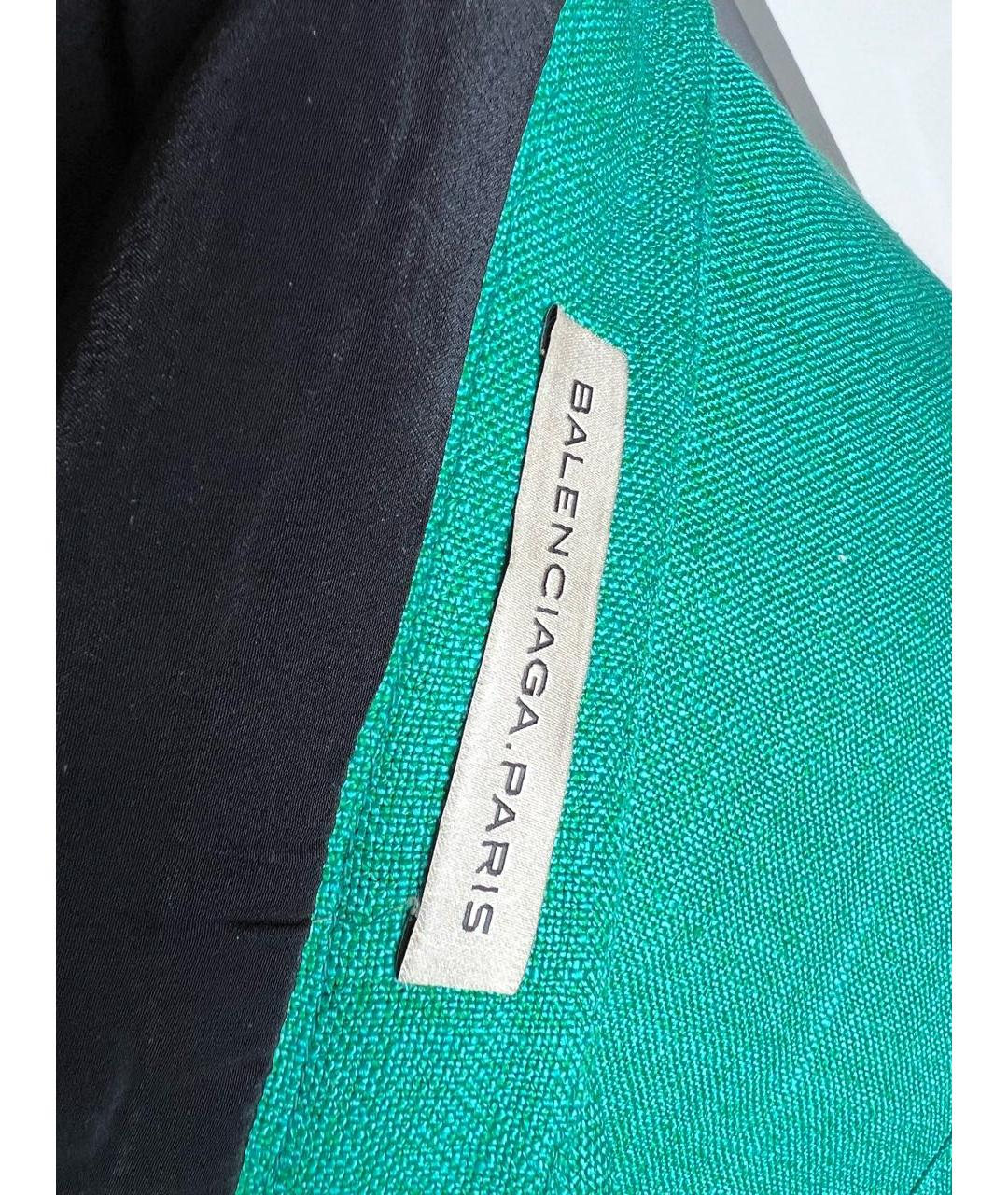 BALENCIAGA Зеленая юбка мини, фото 3