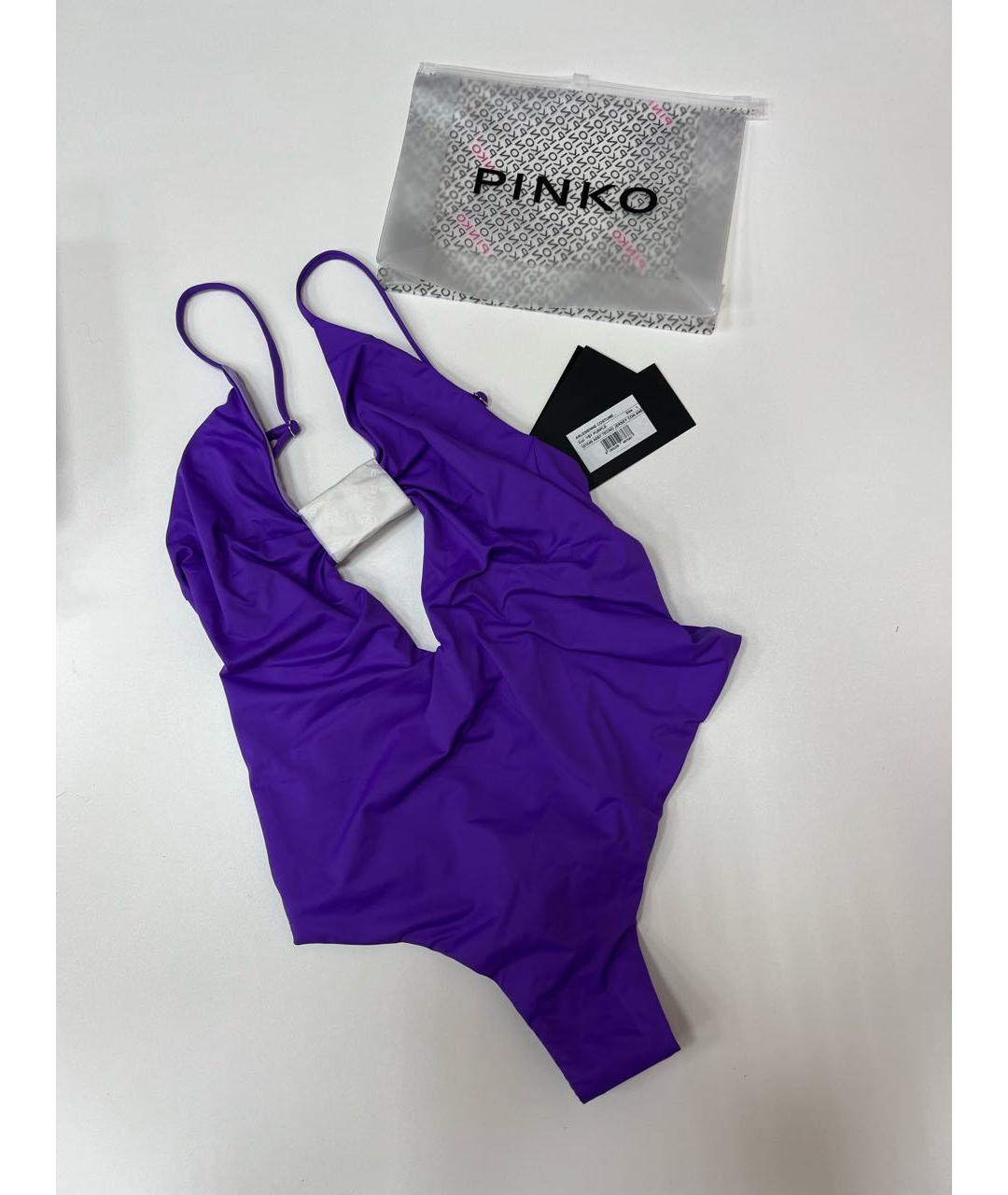 PINKO Фиолетовый полиамидовый купальник, фото 7