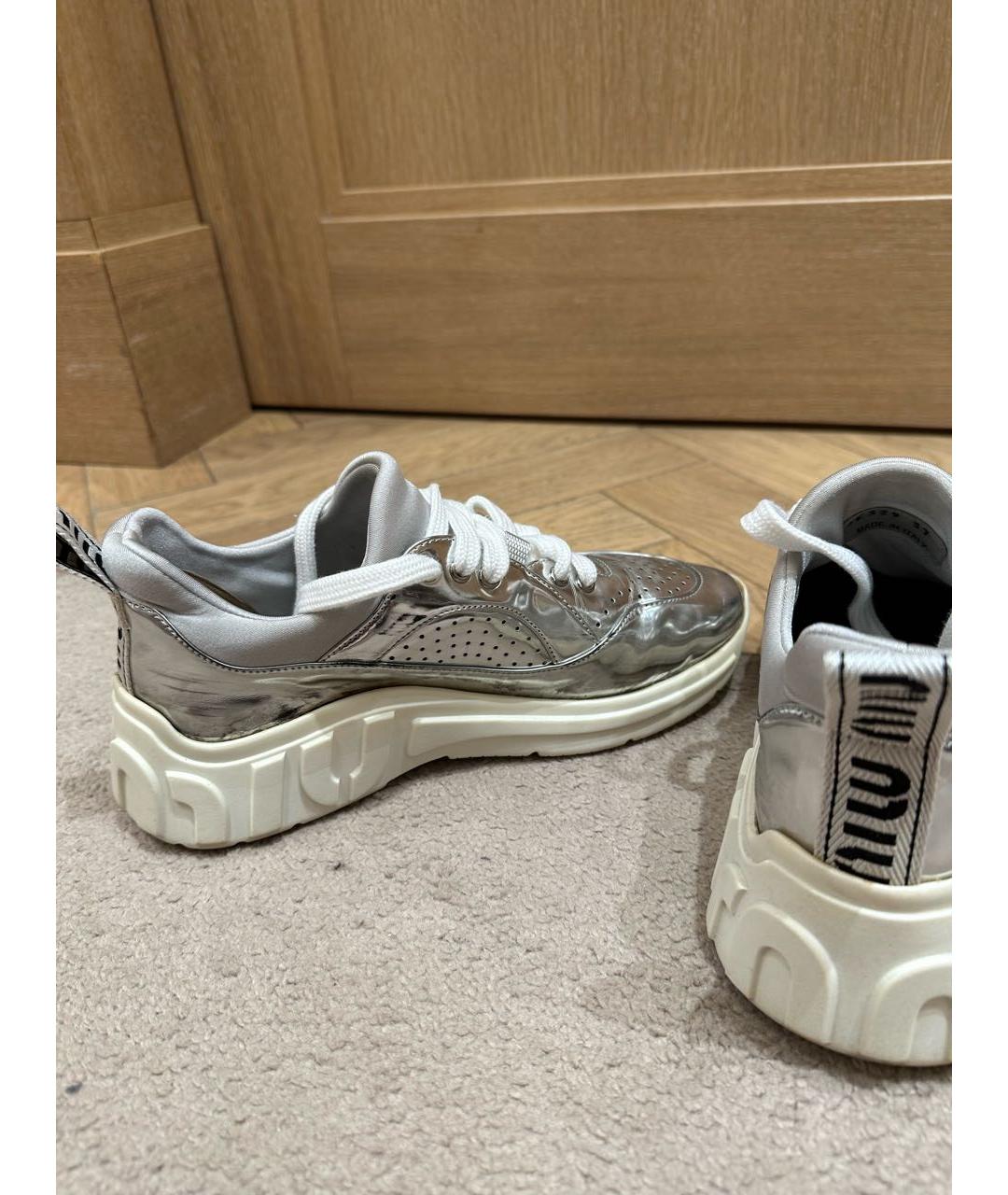 Miu miu 2024 silver sneakers