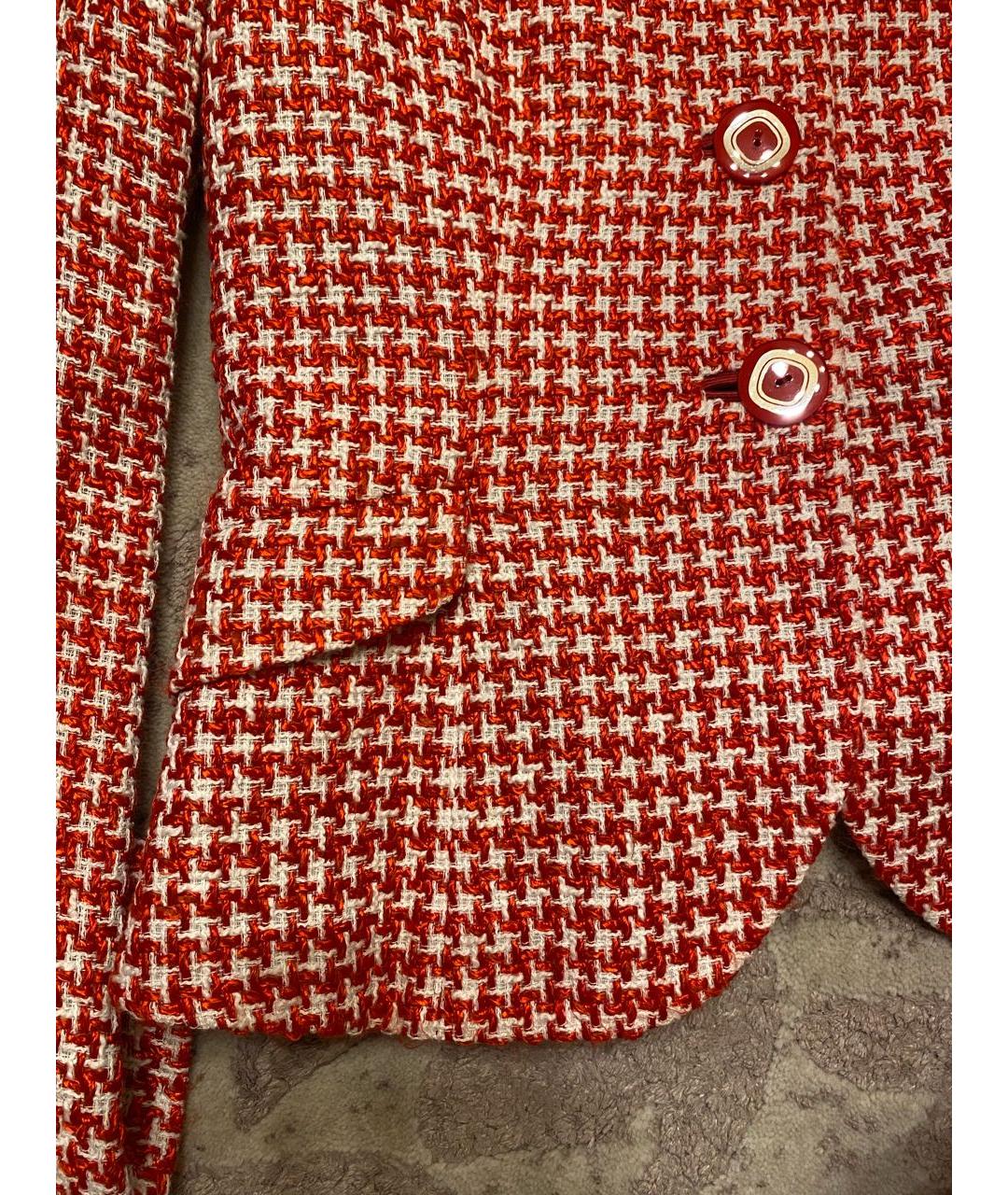 GIORGIO ARMANI Красный хлопковый жакет/пиджак, фото 6