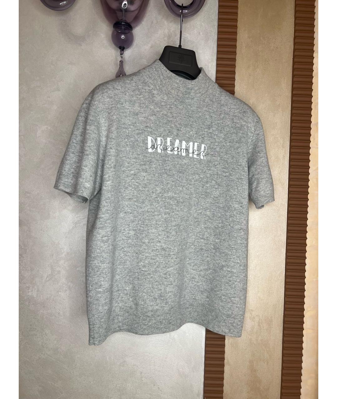 BRUNELLO CUCINELLI Серая кашемировая водолазка, фото 7