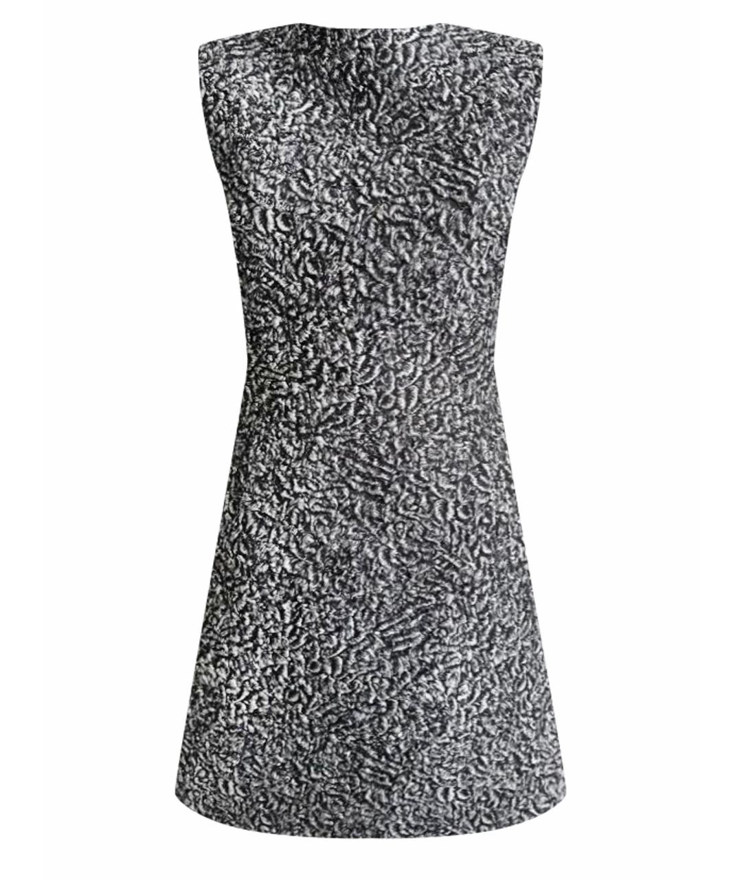 BALENCIAGA Серое полиэстеровое коктейльное платье, фото 1
