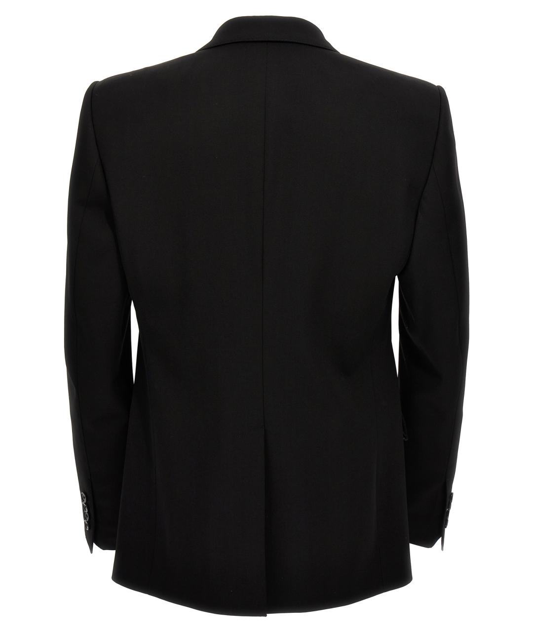 DOLCE&GABBANA Черный шерстяной пиджак, фото 2