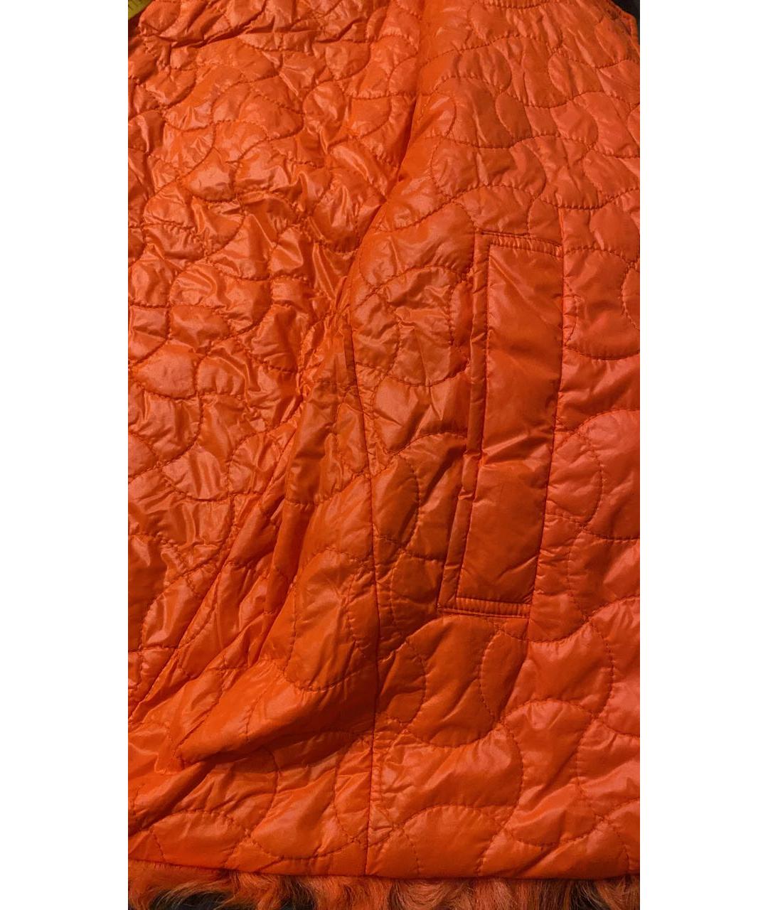 PINKO Оранжевая меховая куртка, фото 6