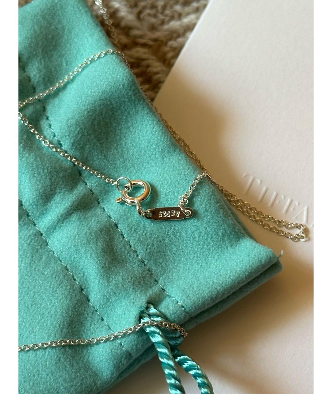 TIFFANY&CO Бордовый серебряный кулон, фото 6