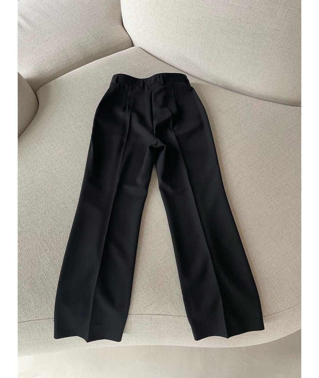 ACNE STUDIOS Черные хлопковые прямые брюки, фото 2