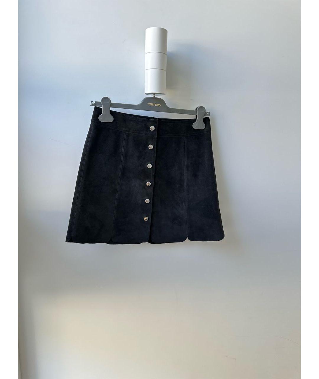 ISABEL MARANT ETOILE Черная замшевая юбка мини, фото 6