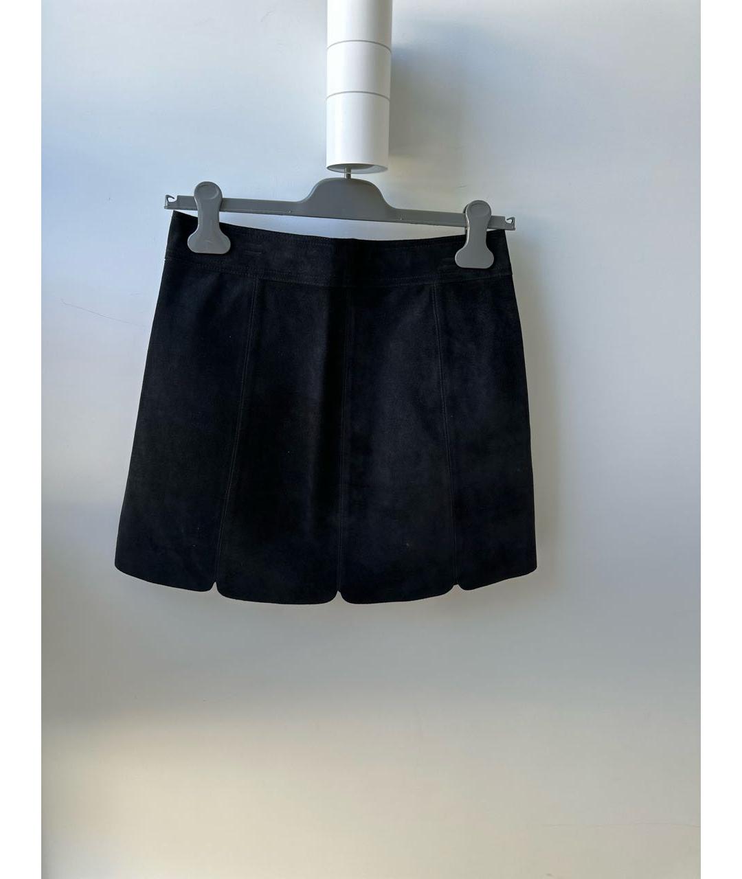 ISABEL MARANT ETOILE Черная замшевая юбка мини, фото 2