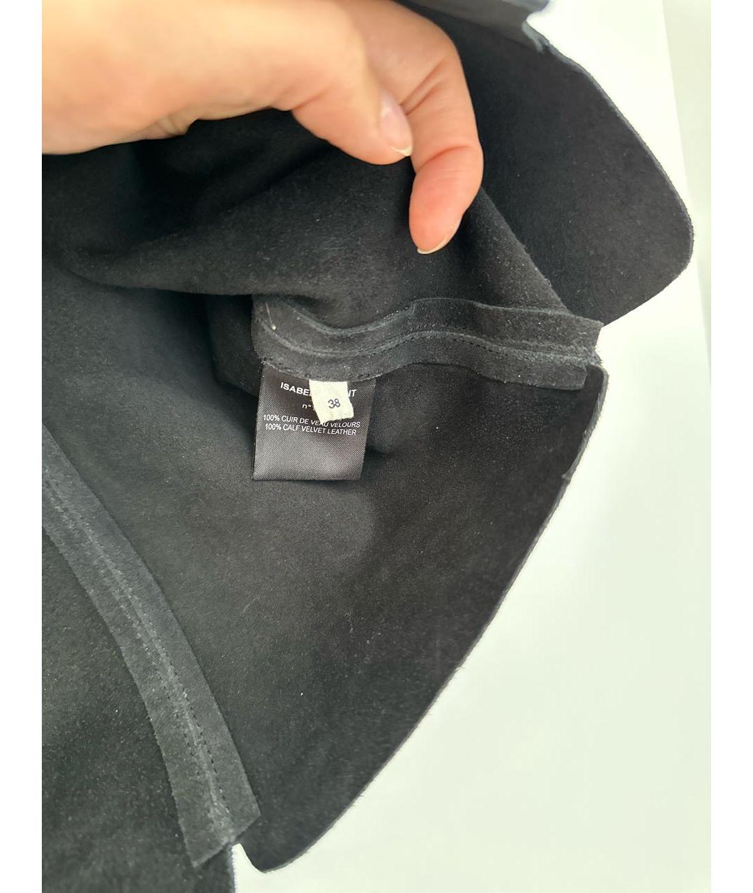 ISABEL MARANT ETOILE Черная замшевая юбка мини, фото 5
