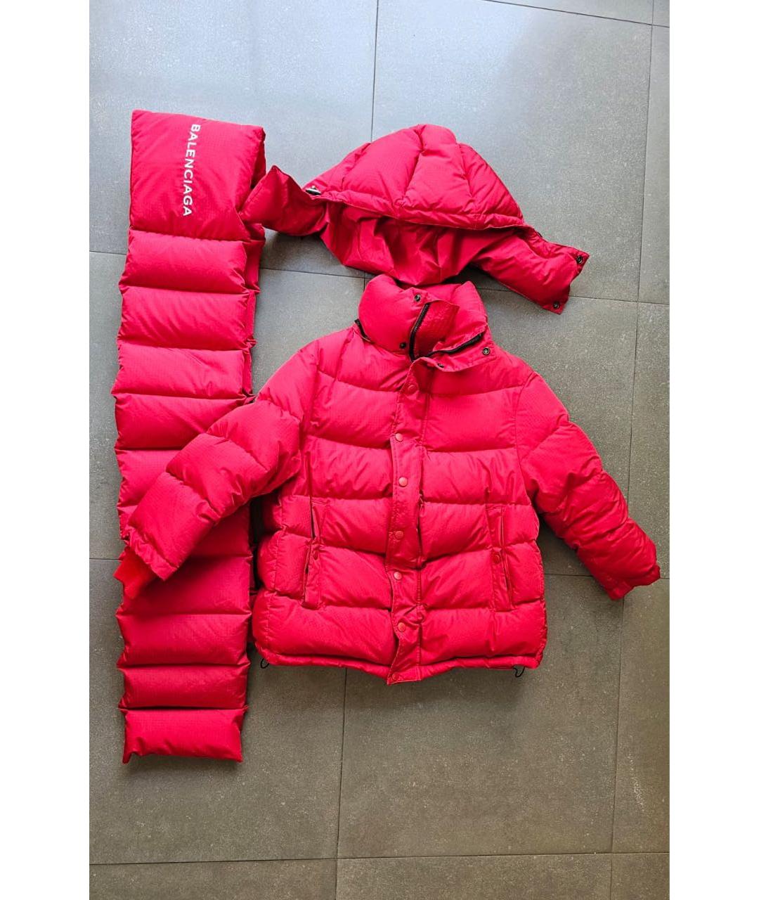BALENCIAGA Красный пуховик, фото 7