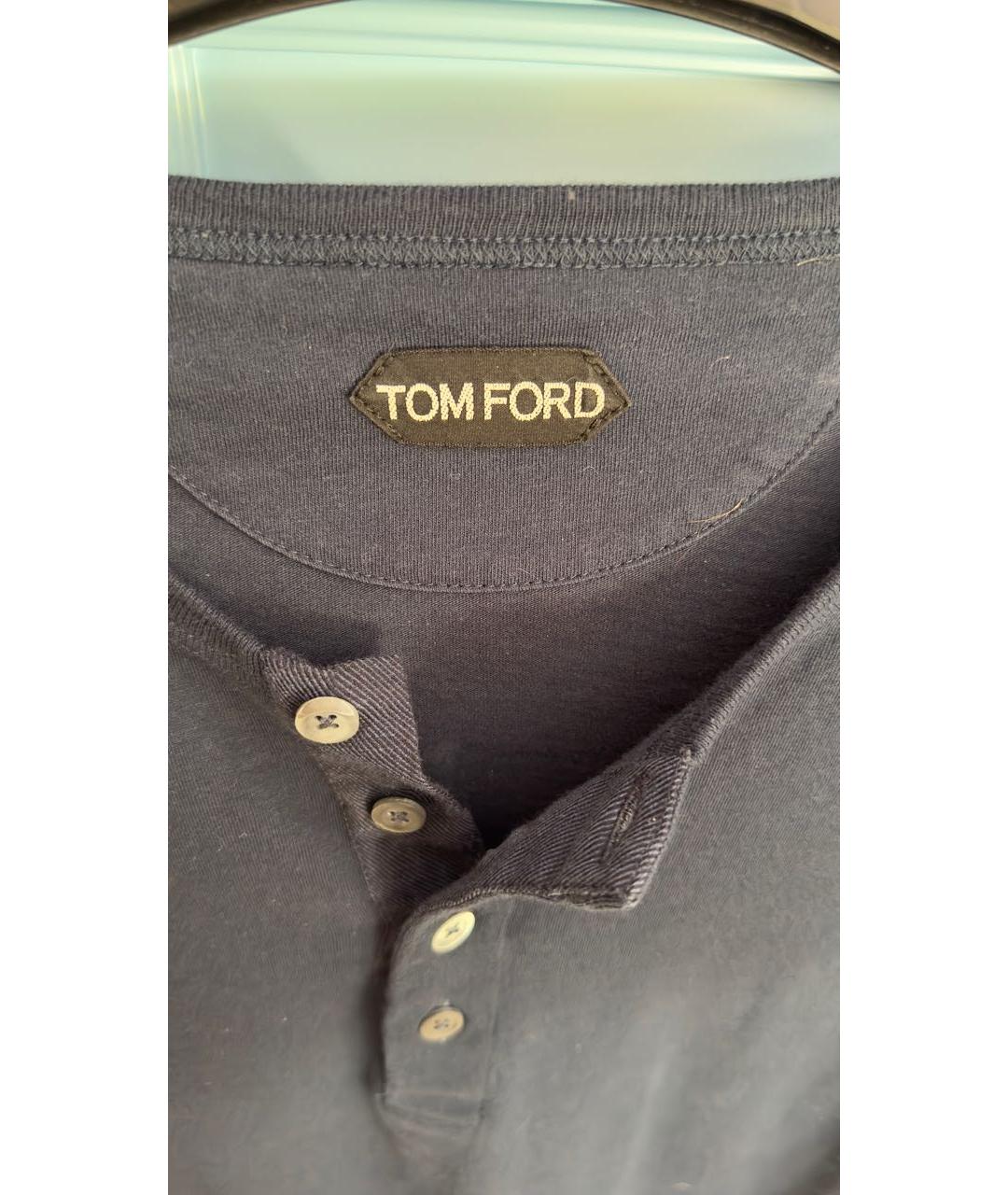 TOM FORD Темно-синий хлопковый джемпер / свитер, фото 5