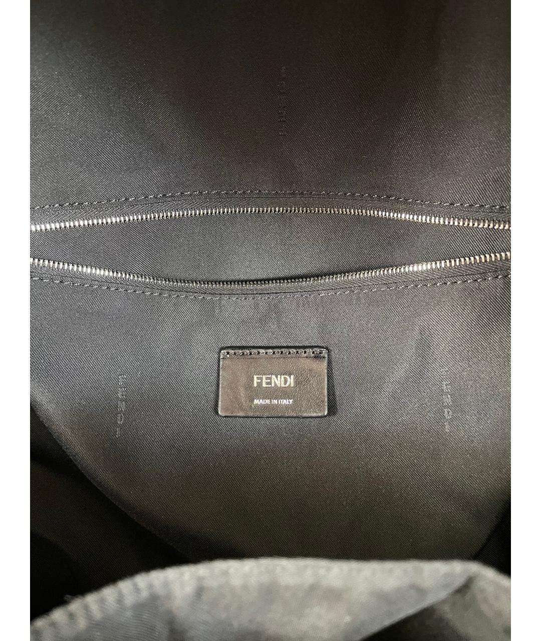 FENDI Черный рюкзак, фото 4