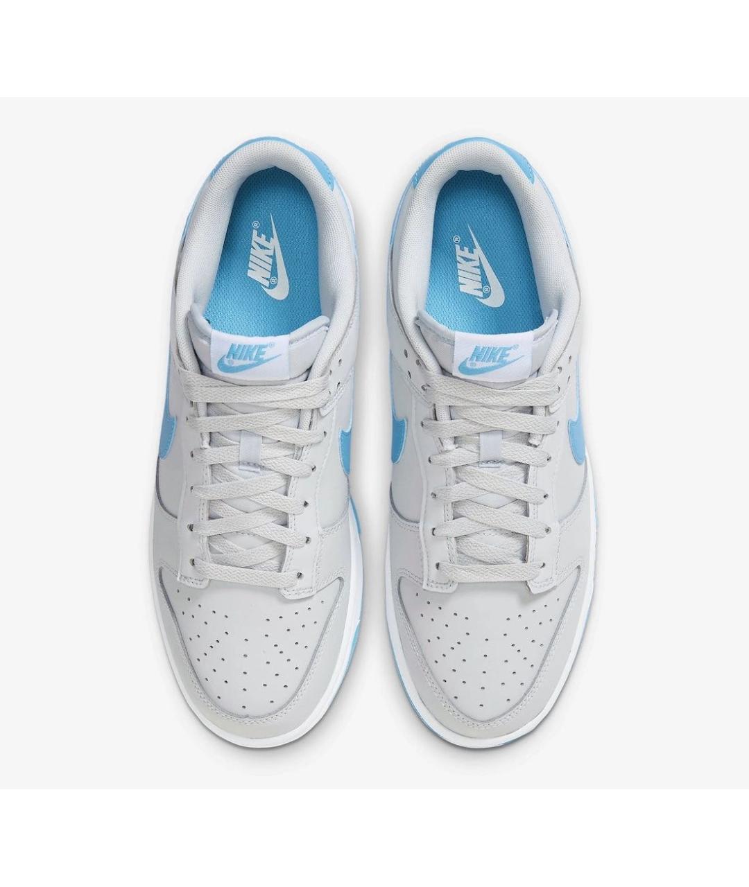 NIKE Серые кожаные низкие кроссовки / кеды, фото 3