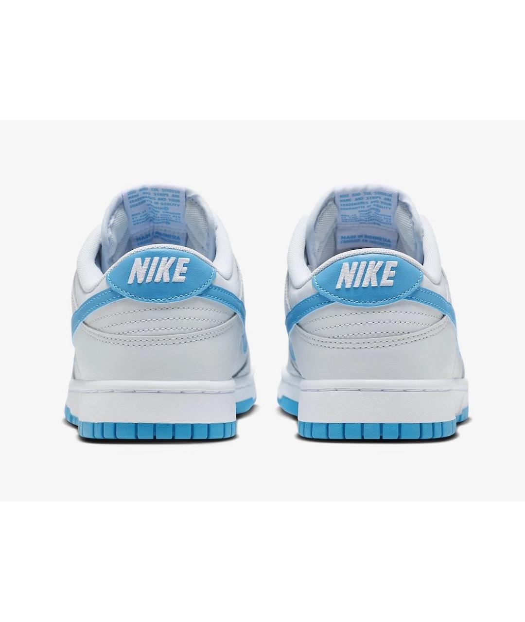 NIKE Серые кожаные низкие кроссовки / кеды, фото 4