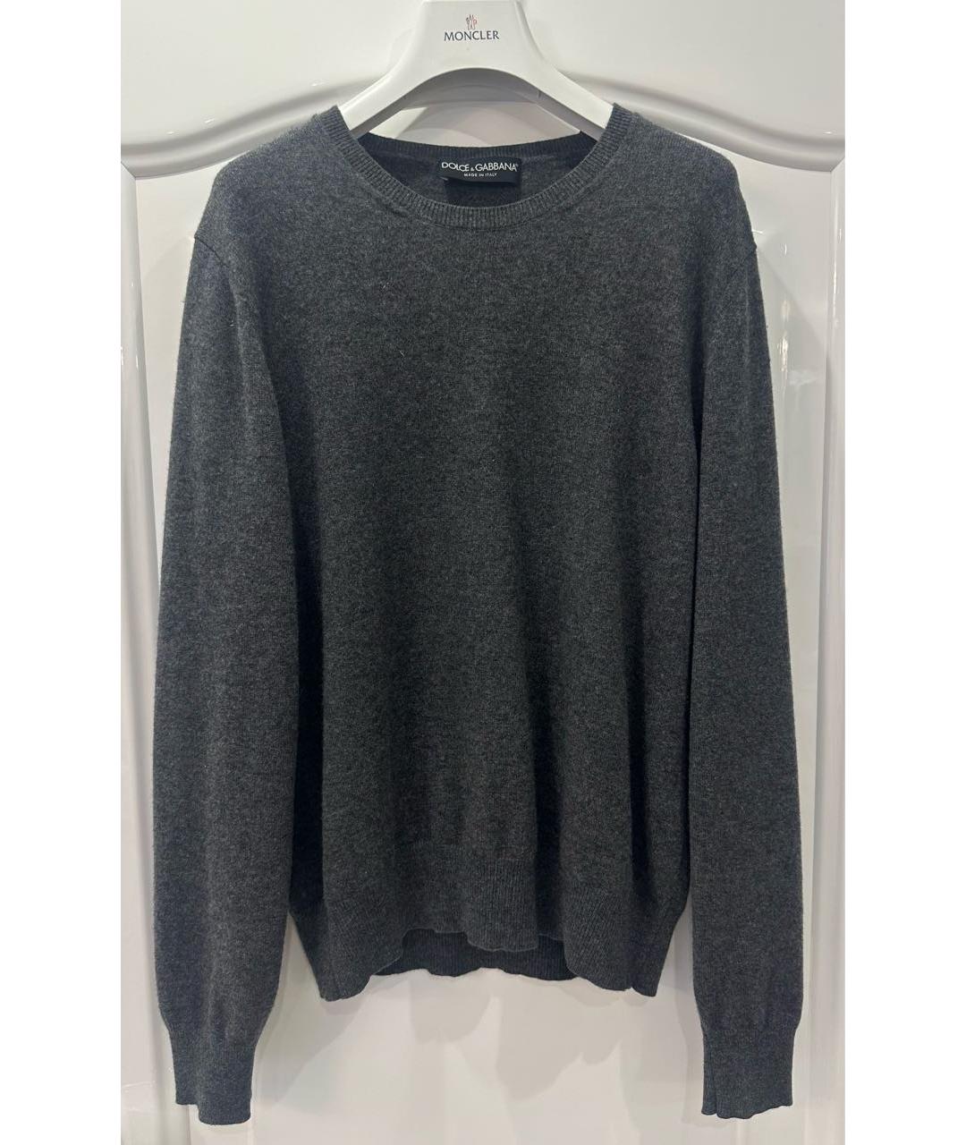 DOLCE&GABBANA Антрацитовый кашемировый джемпер / свитер, фото 4
