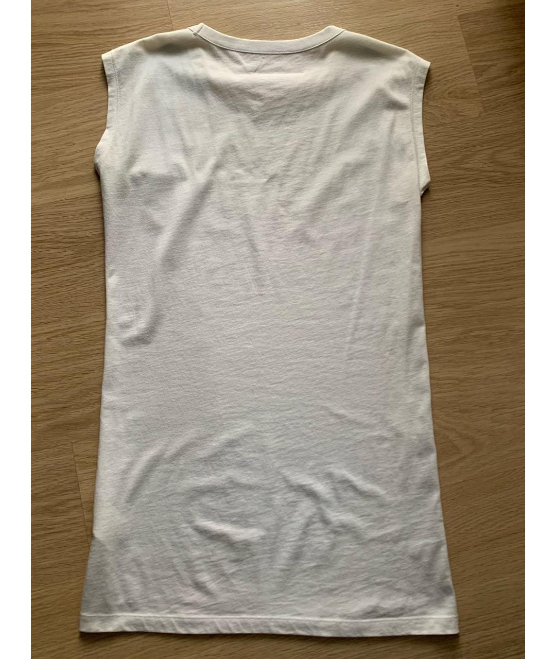 MM6 MAISON MARGIELA Голубая хлопковая майка, фото 2