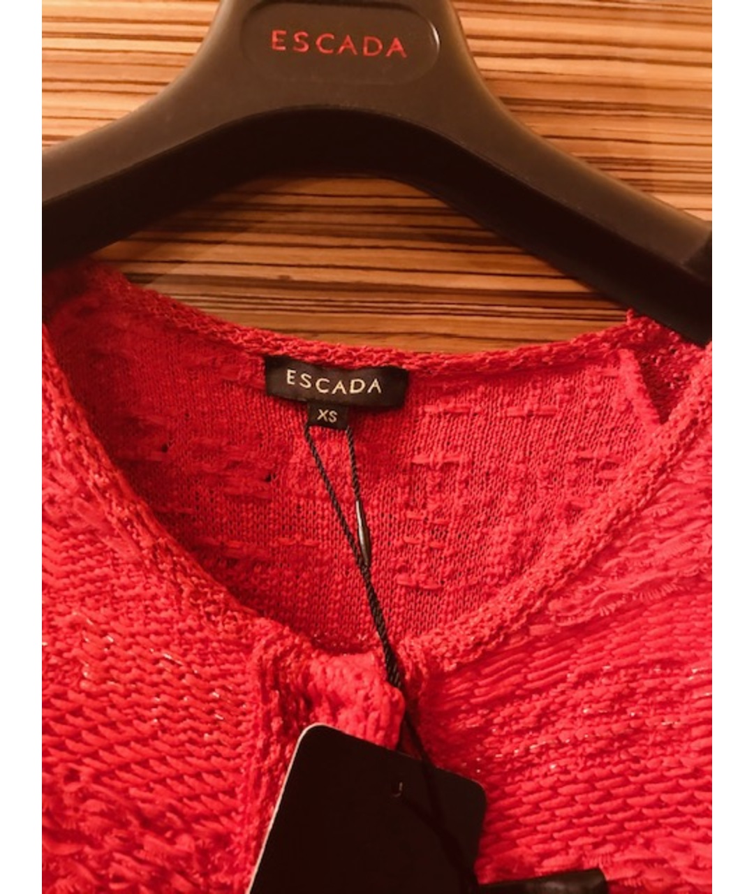 ESCADA Красный хлопко-эластановый жакет/пиджак, фото 5