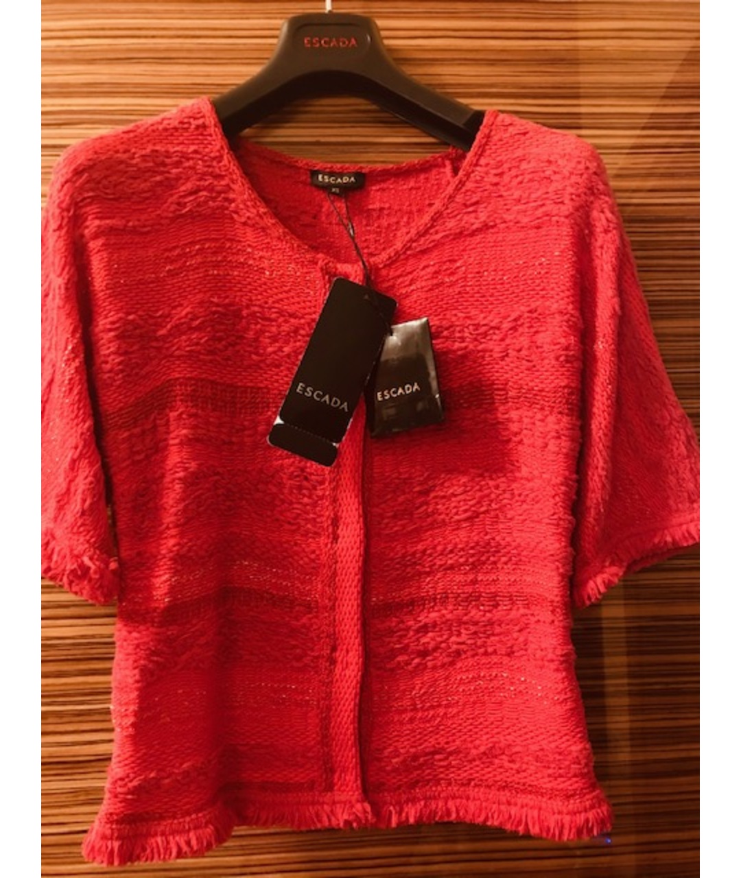 ESCADA Красный хлопко-эластановый жакет/пиджак, фото 9