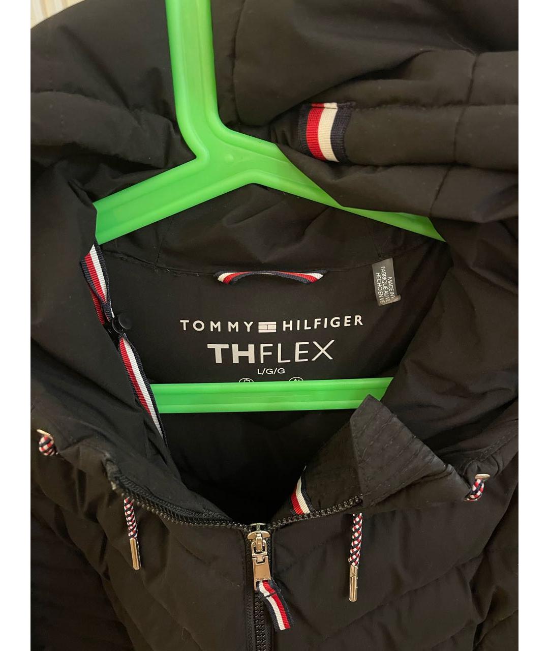 TOMMY HILFIGER Черный пуховик, фото 4