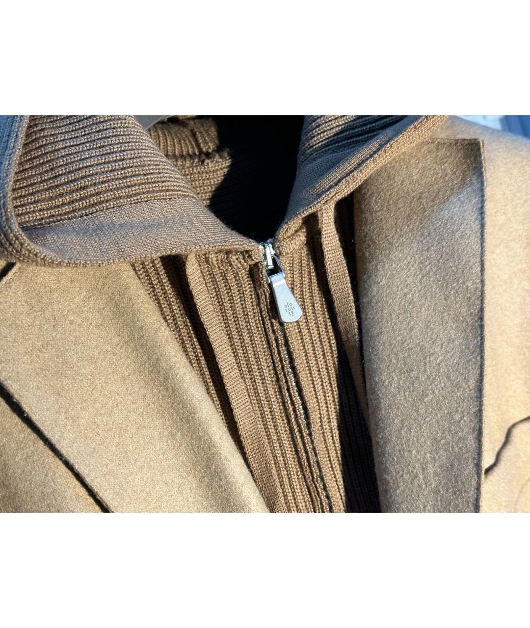 ELEVENTY Коричневый шерстяной пиджак, фото 3