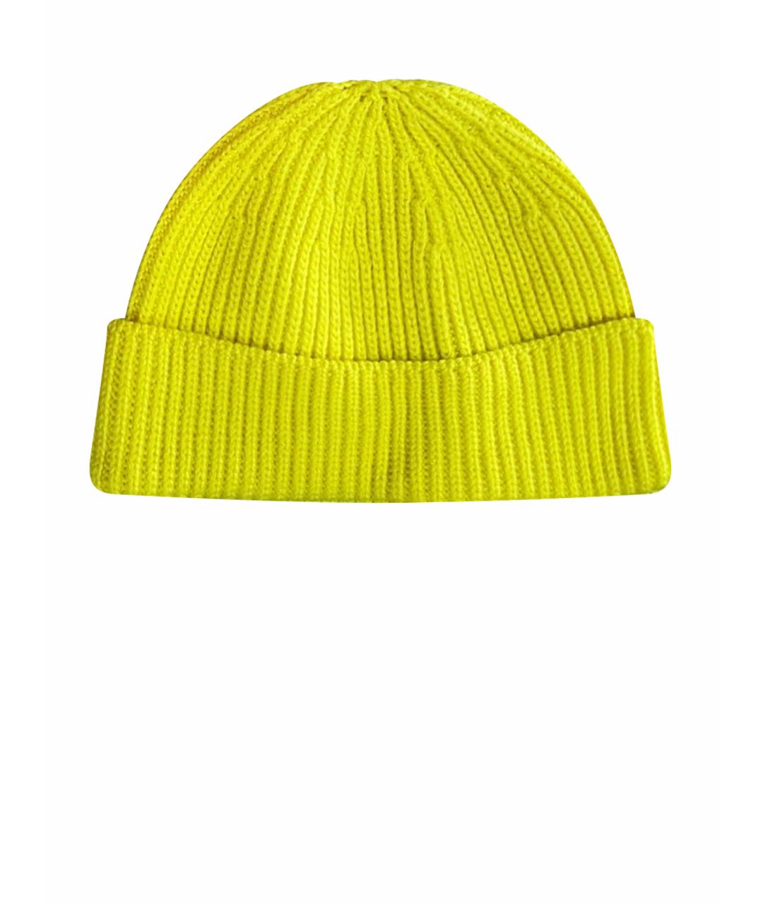 LOUIS VUITTON PRE-OWNED Желтая шерстяная шапка, фото 1