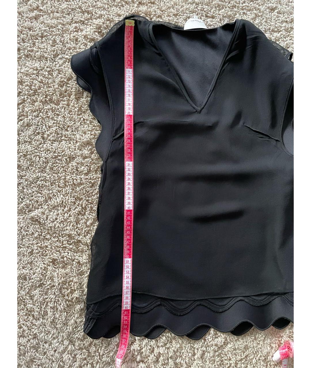 3.1 PHILLIP LIM Черная шелковая блузы, фото 6