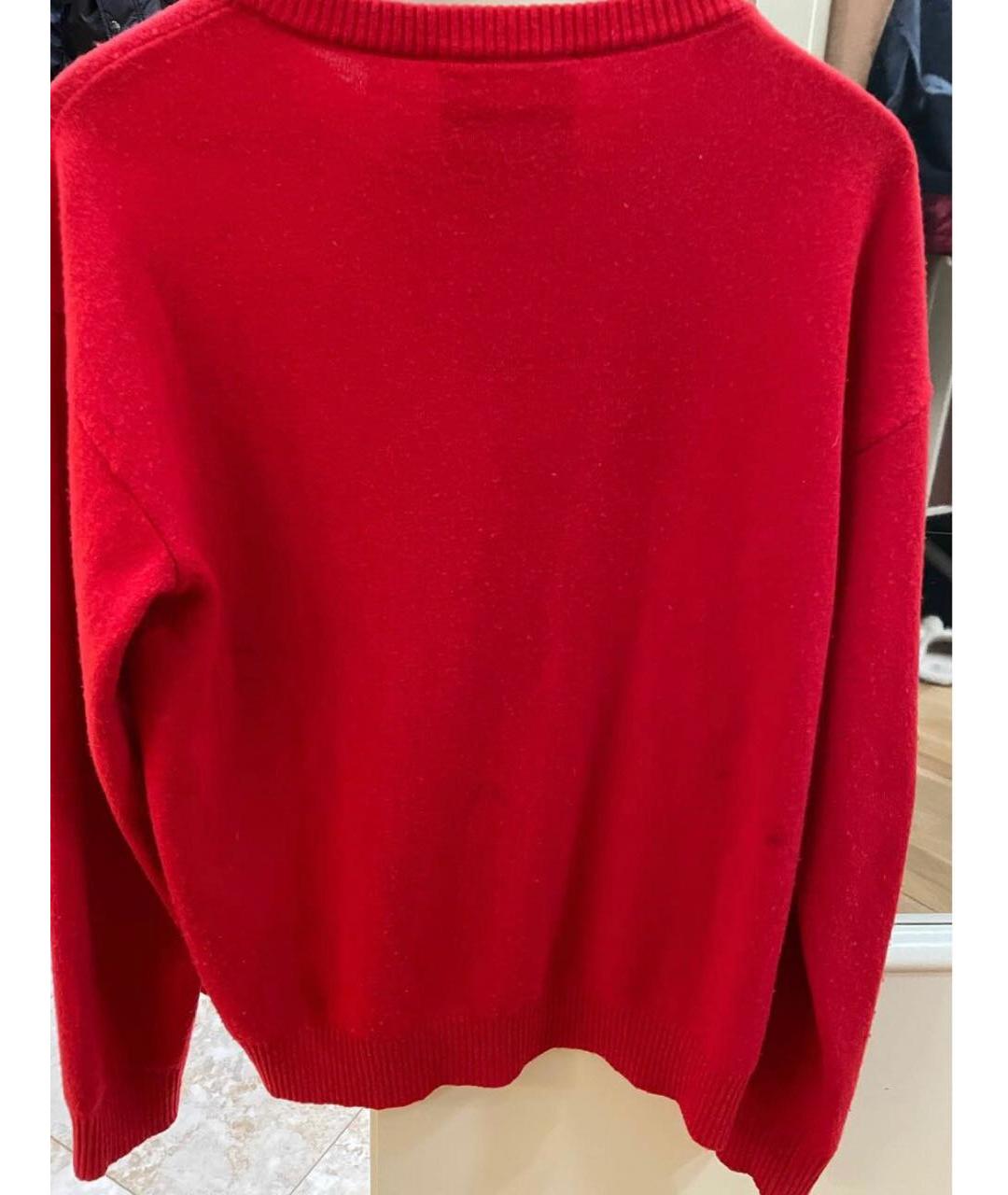 MOSCHINO Красный шерстяной джемпер / свитер, фото 2