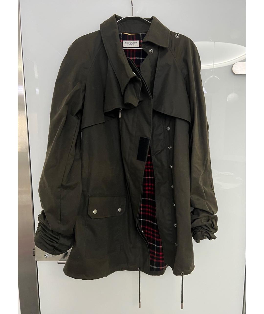 SAINT LAURENT Хаки куртка, фото 4