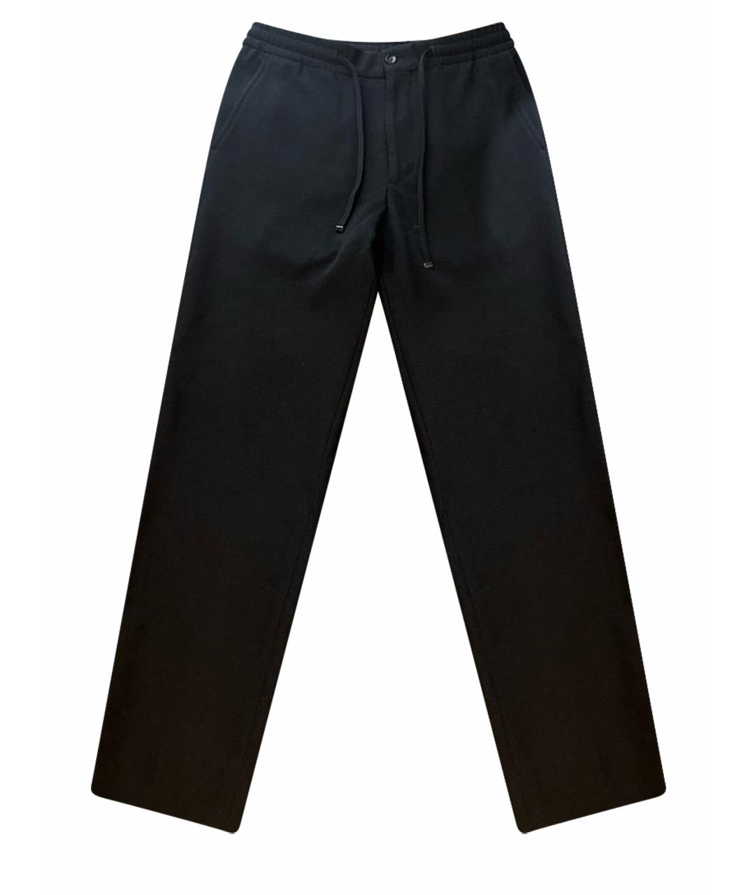 CORNELIANI Черные хлопковые классические брюки, фото 1