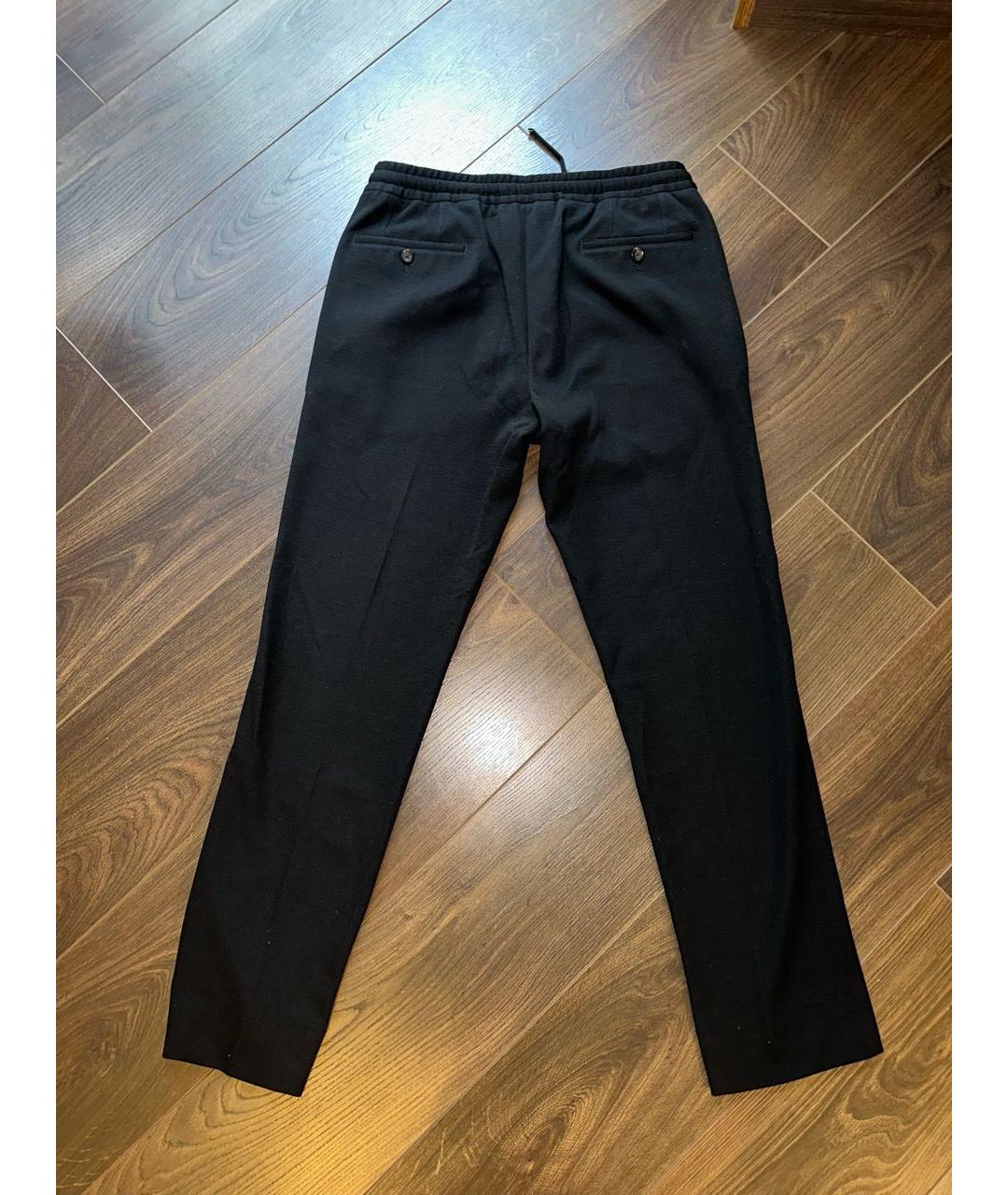 CORNELIANI Черные хлопковые классические брюки, фото 2