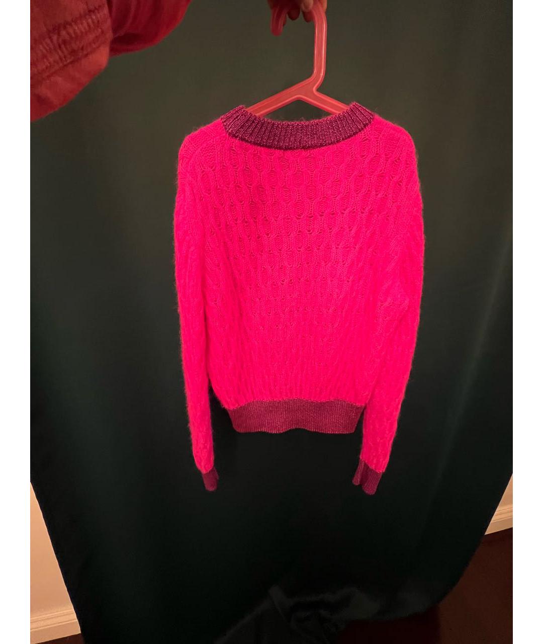 PINKO Розовый полиамидовый джемпер / свитер, фото 2