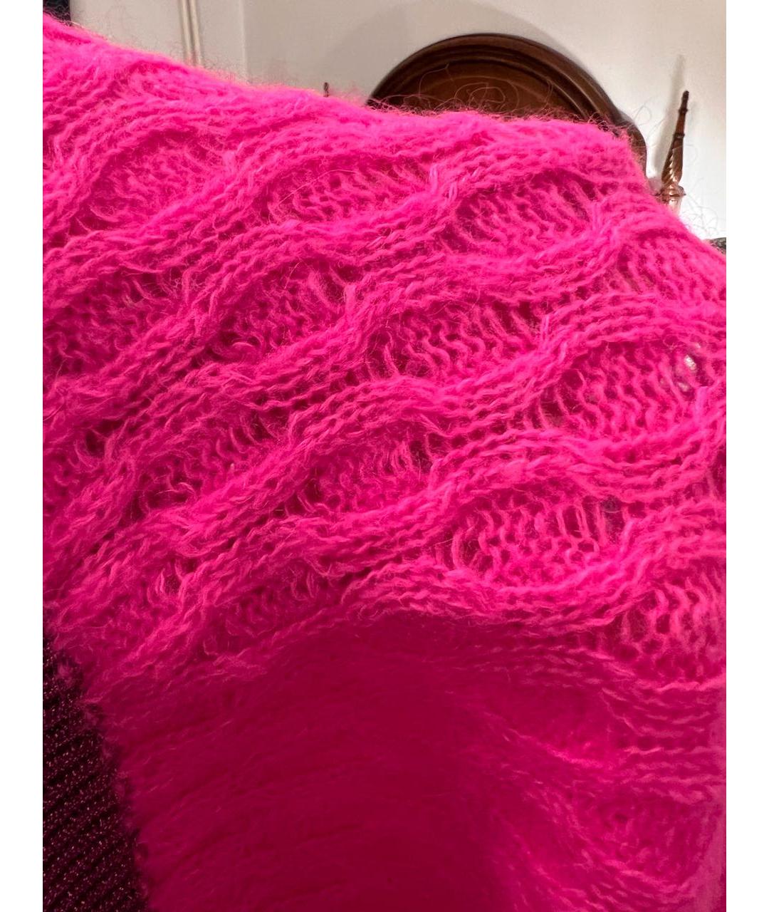 PINKO Розовый полиамидовый джемпер / свитер, фото 4