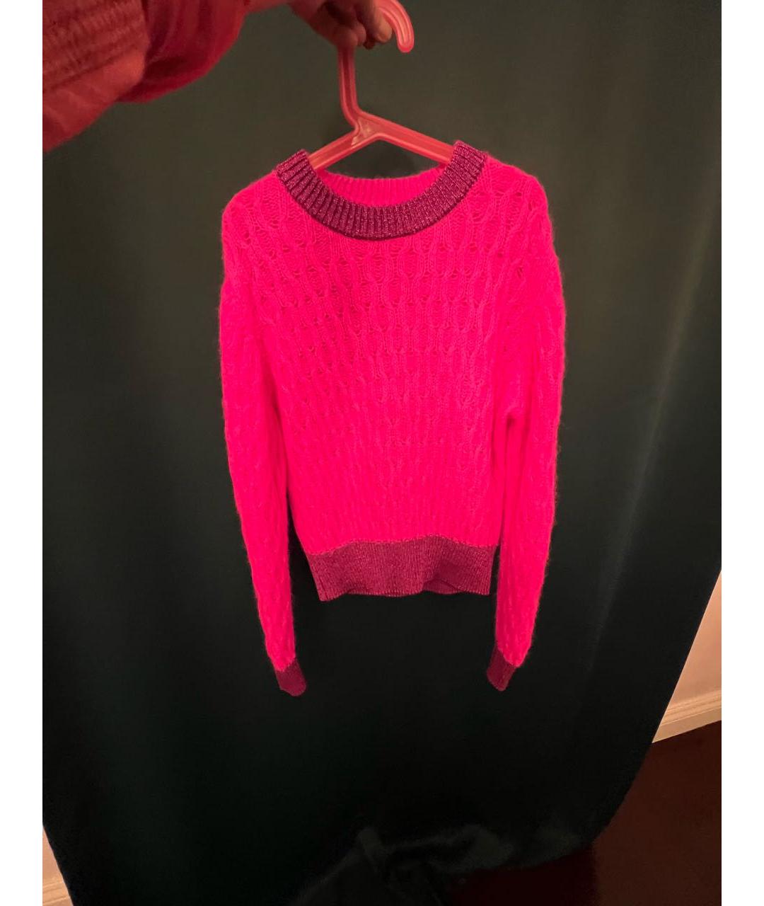 PINKO Розовый полиамидовый джемпер / свитер, фото 5