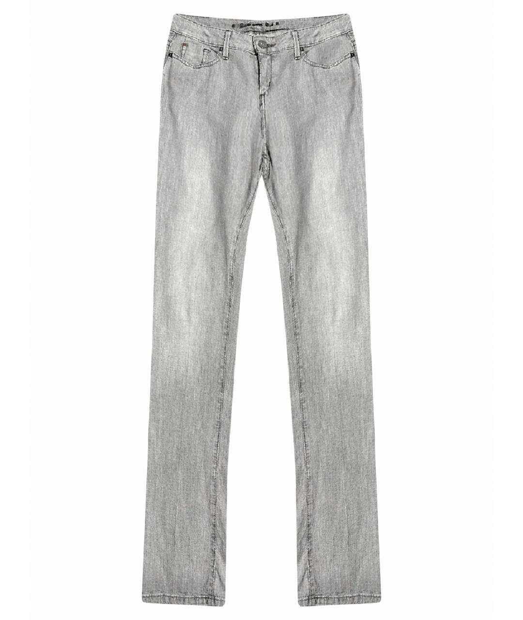 BARBARA BUI Серые хлопковые прямые джинсы, фото 1