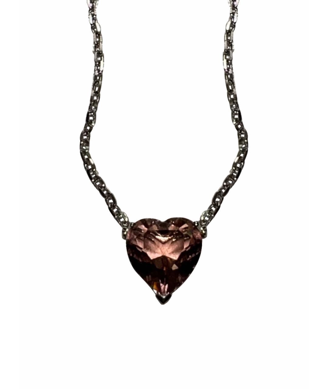 YANA JEWELLERY Розовый серебряный кулон, фото 1