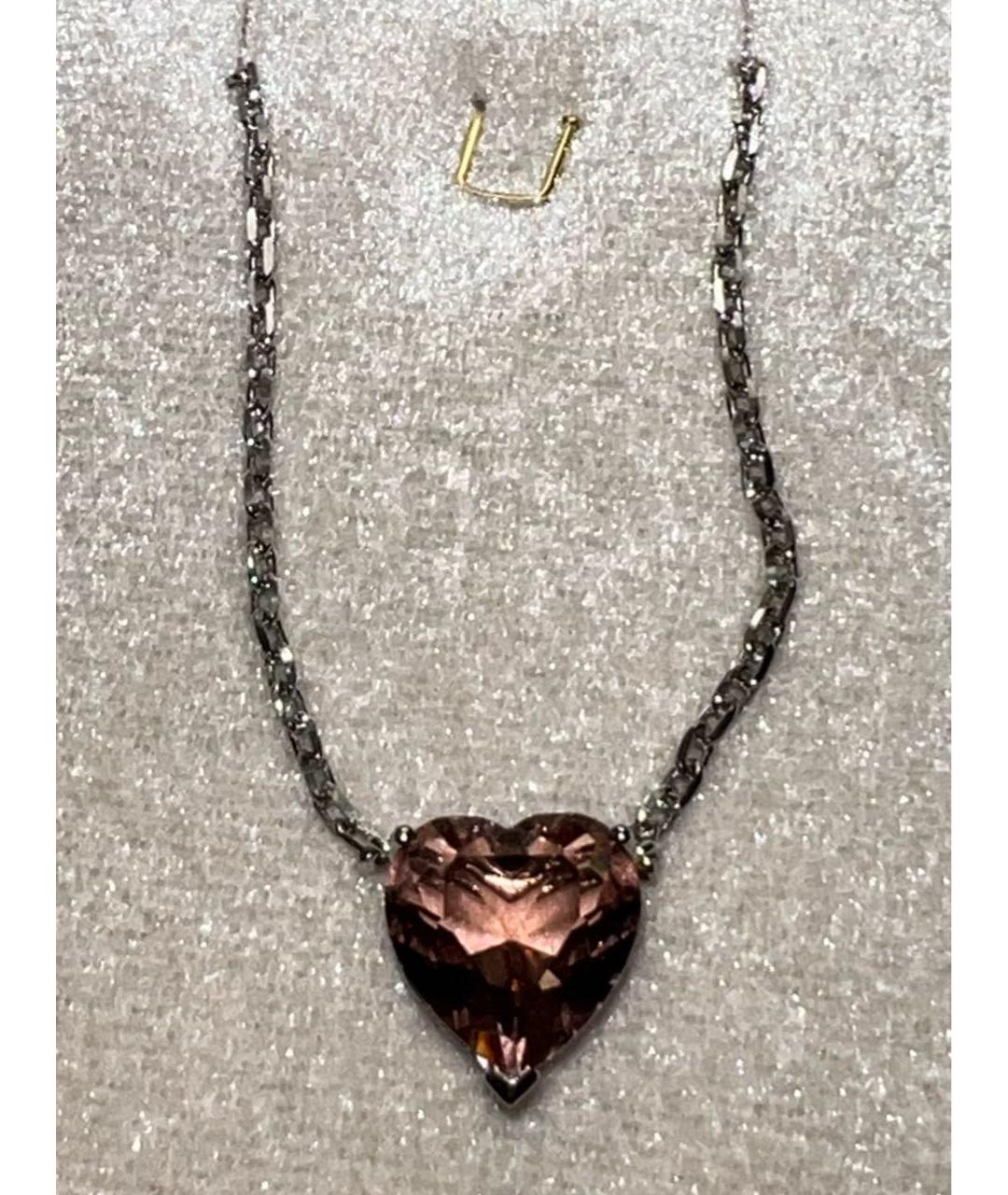 YANA JEWELLERY Розовый серебряный кулон, фото 3