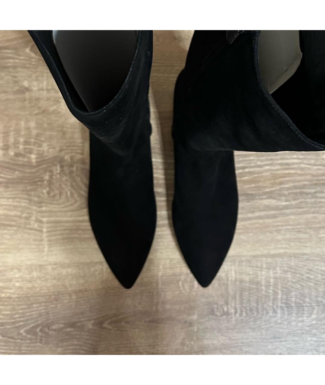 BOTTEGA VENETA Черные замшевые сапоги, фото 3