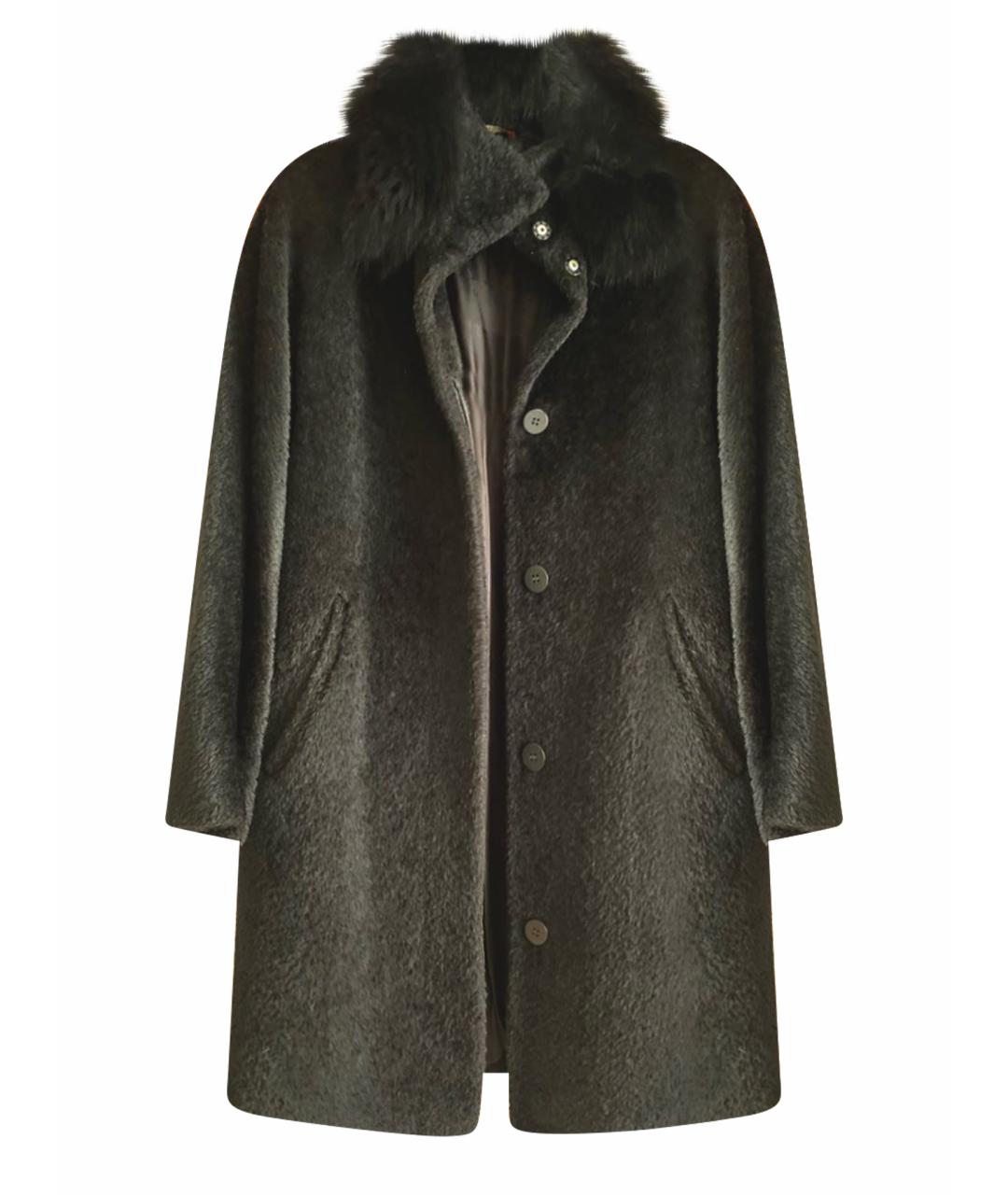 MAX MARA STUDIO Черное пальто, фото 1