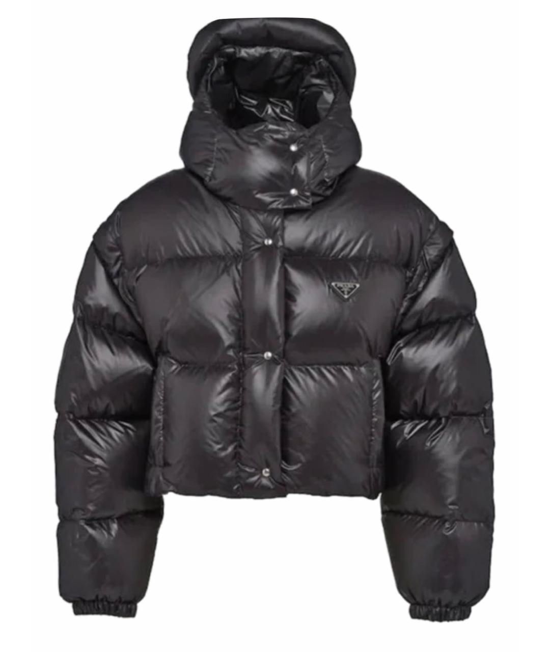 PRADA Черный пуховик, фото 1