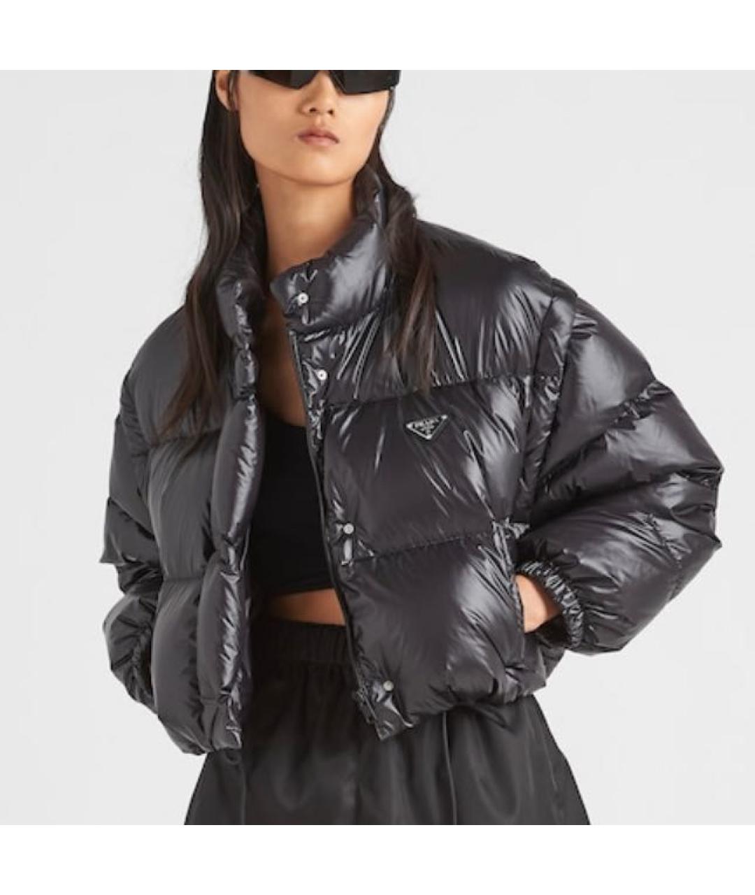 PRADA Черный пуховик, фото 5