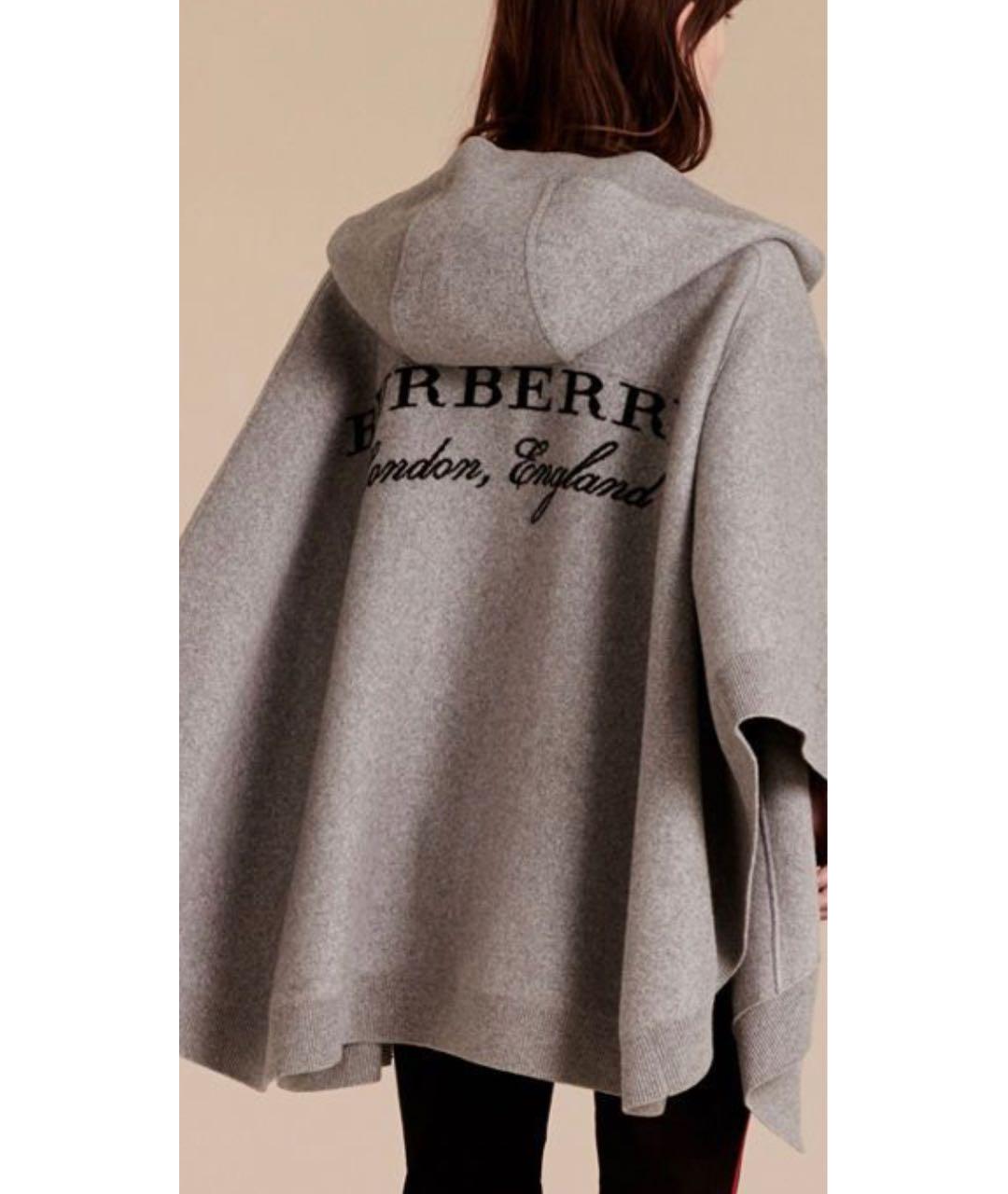 Burberry hooded clearance poncho