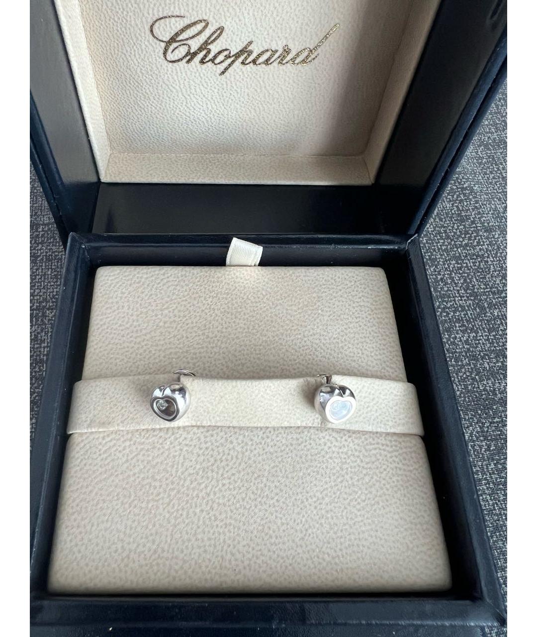CHOPARD Белые серьги из белого золота, фото 5