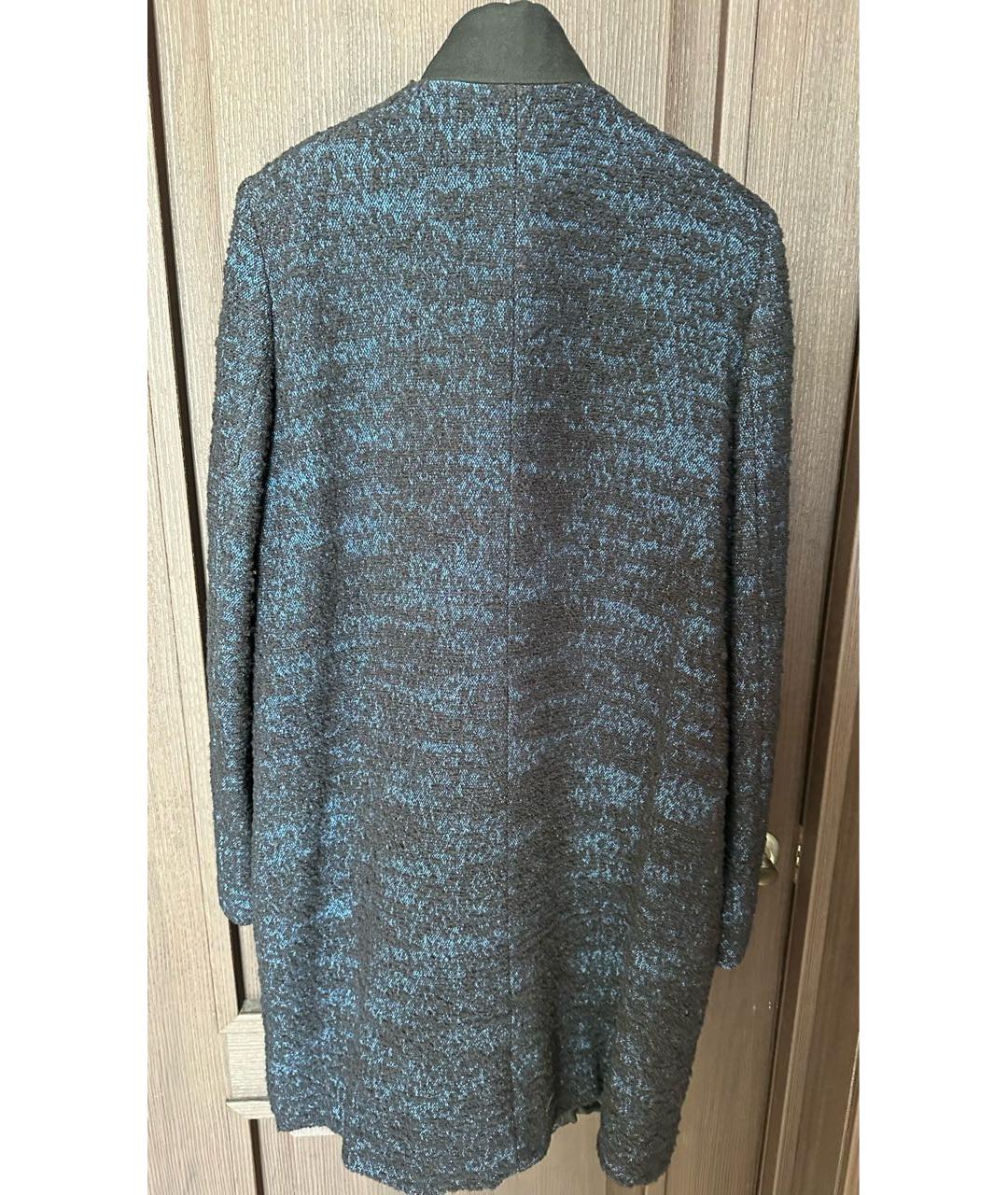 STELLA MCCARTNEY Темно-синее шерстяное пальто, фото 2