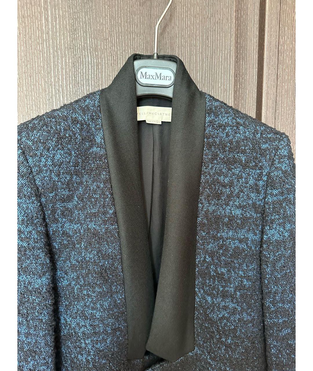 STELLA MCCARTNEY Темно-синее шерстяное пальто, фото 4