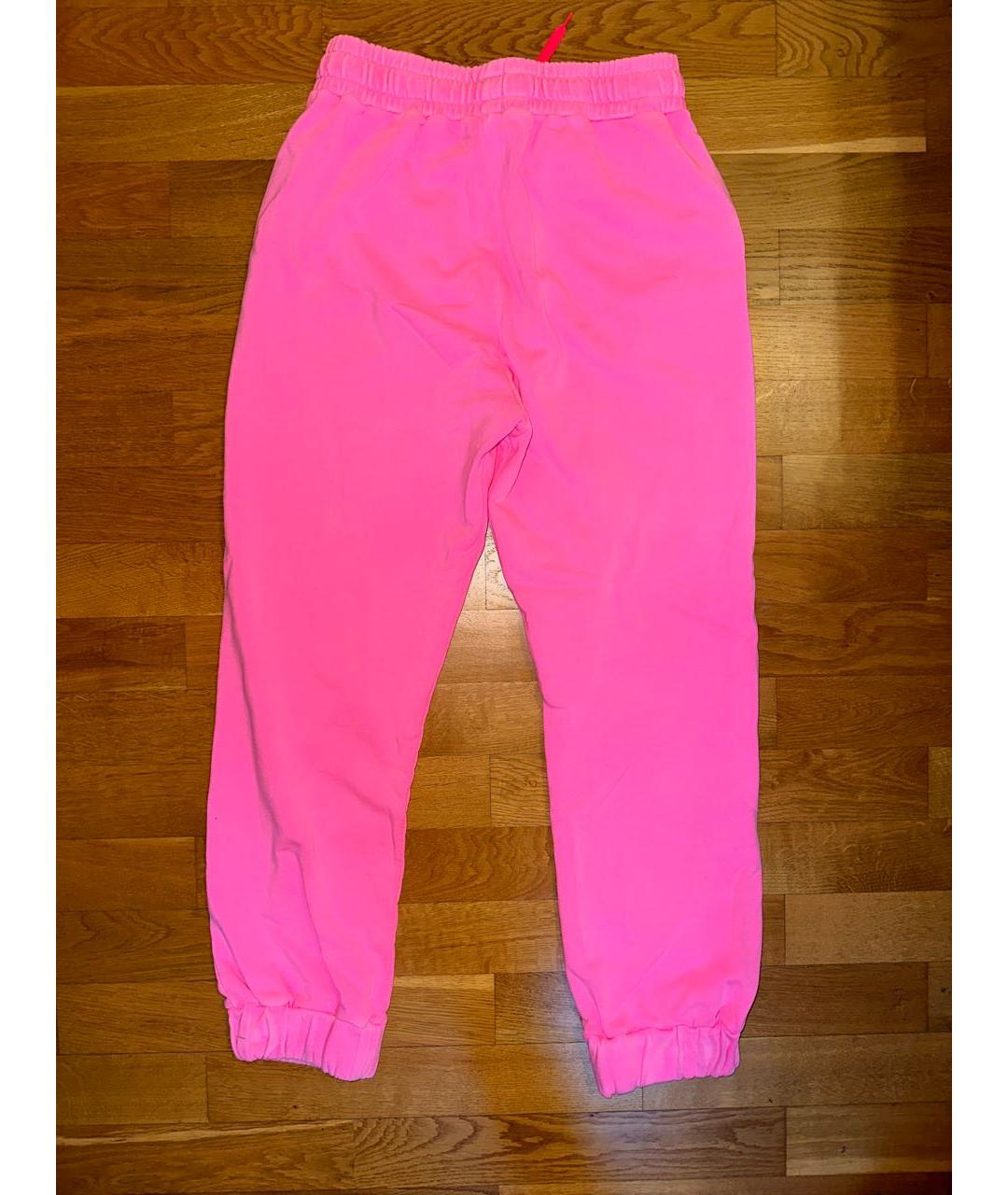 PINKO Розовые хлопковые спортивные брюки и шорты, фото 2