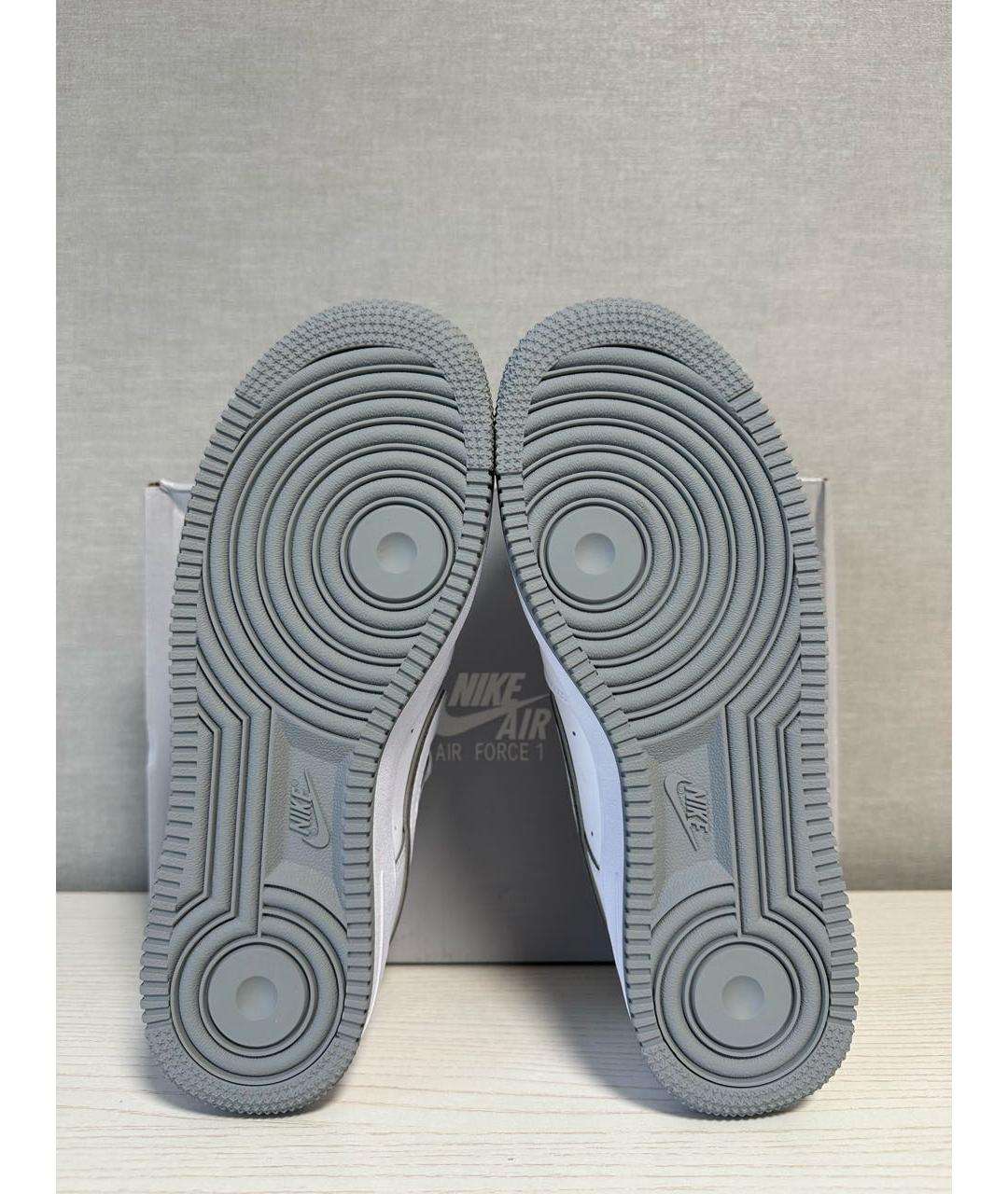 NIKE Белые кожаные кроссовки, фото 4