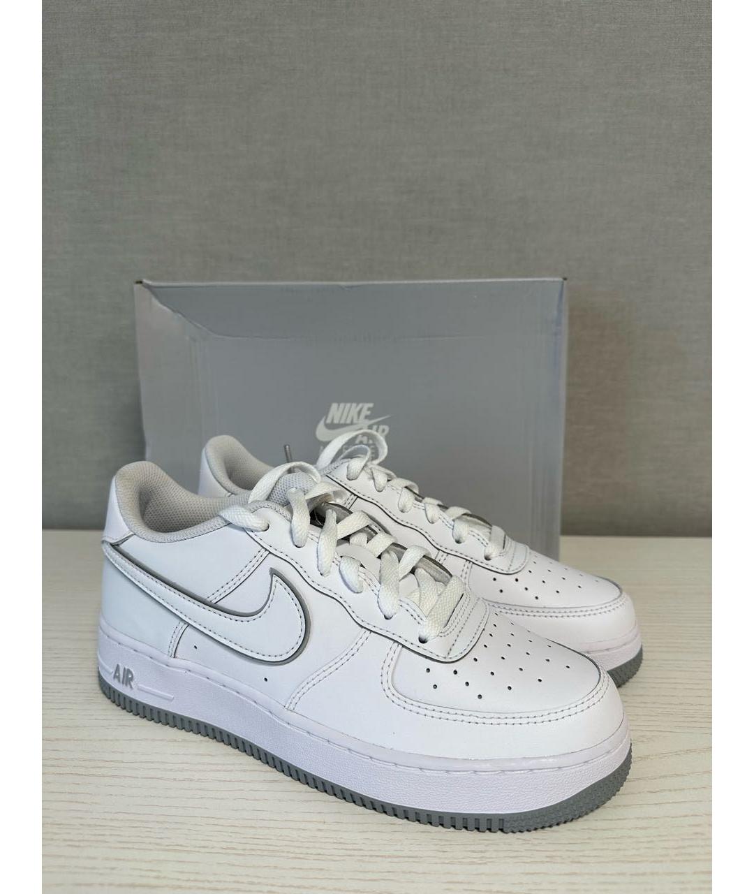 NIKE Белые кожаные кроссовки, фото 2