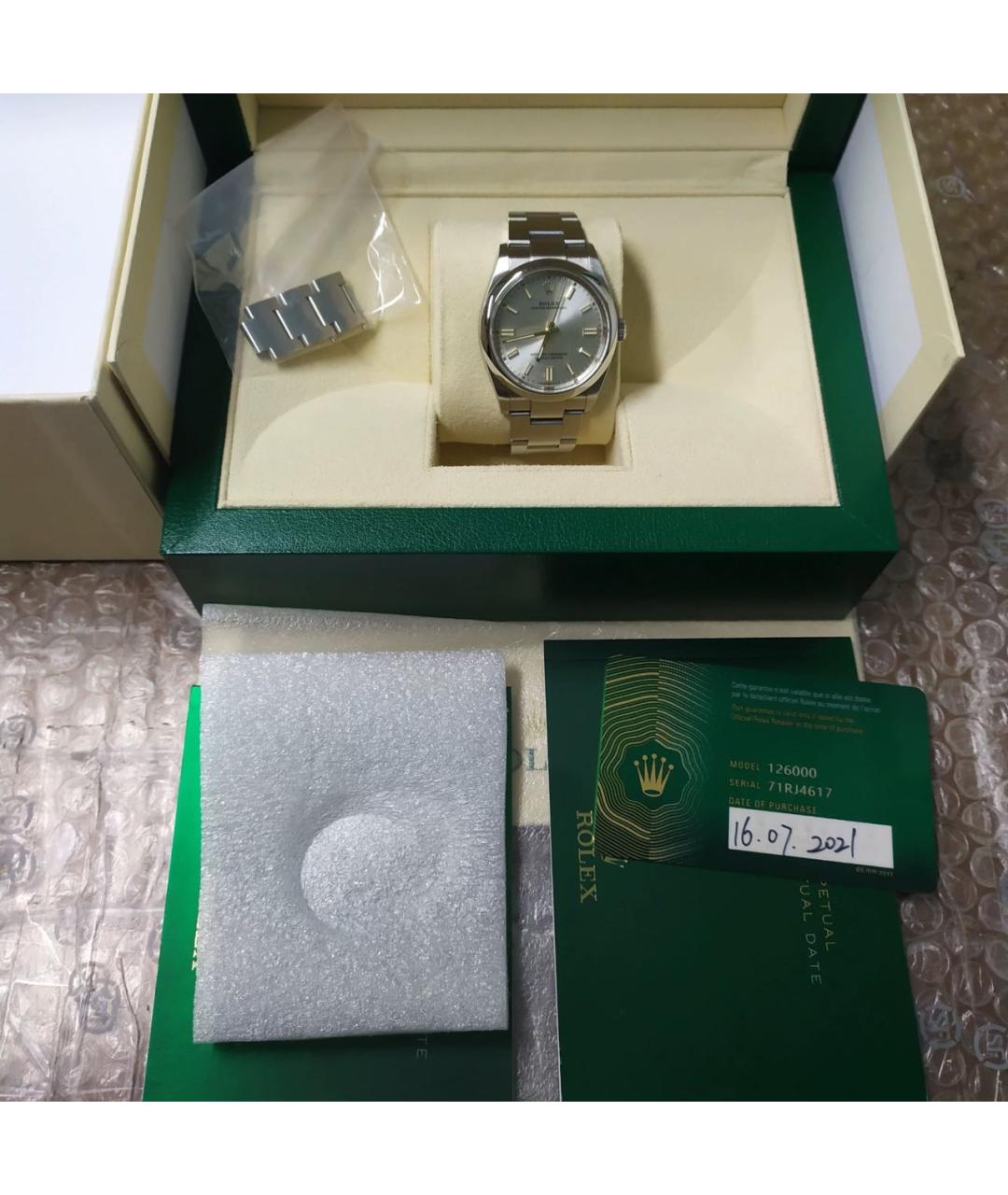 ROLEX Серебряные серебряные часы, фото 2